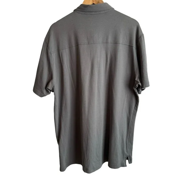 Men’s Travis Mathew Grey Golf Polo Short Sleeve Shirt Pocket Size XL - Picture 7 of 7